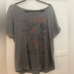 Game of Thrones Westeros Map Gray T-Shirt